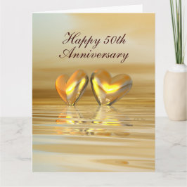 Golden Jubileum Hearts Kaart