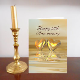 Golden Jubileum Hearts Kaart