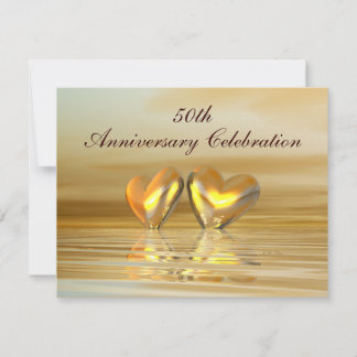 Golden Jubileum Hearts Kaart