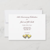 Golden Jubileum Hearts Kaart (Achterkant)