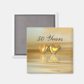 Golden Jubileum Hearts Magneet (Voorkant / Achterkant)