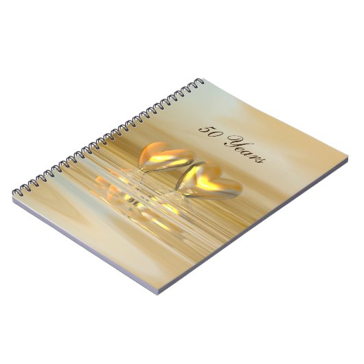 Golden Jubileum Hearts Notitieboek (Linkerzijde)