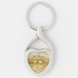Golden Jubileum Hearts Sleutelhanger