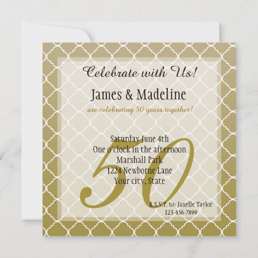 Golden Jubileum Kaart (Achterkant)