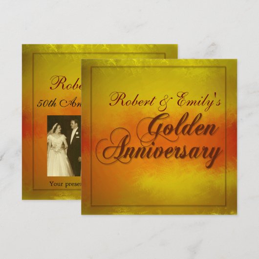 Golden Jubileum Kaart (Voorkant / Achterkant)