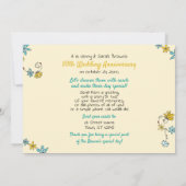 Golden Jubileum Kaart Shower (Achterkant)