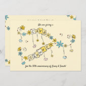 Golden Jubileum Kaart Shower (Voorkant / Achterkant)