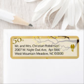 Golden Jubileum Lovebirds Etiket (Insitu)