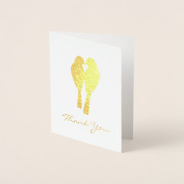 Golden Jubileum Lovevogels Dank je Folie Kaarten