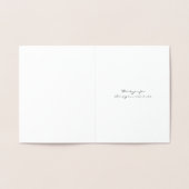 Golden Jubileum Lovevogels Dank je Folie Kaarten (Binnen)