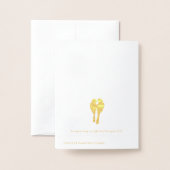 Golden Jubileum Lovevogels Dank je Folie Kaarten (Met envelop)