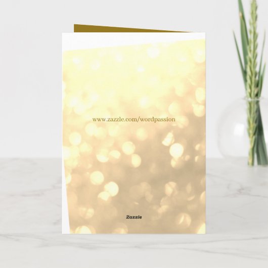 Golden Jubileum mama en papa Wenskaart. Kaart (Achterkant)