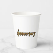 Golden Jubileum Papupups Papieren Bekers (Voorkant)