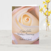 Golden Jubileum Roos Kaart (Gele Bloem)