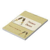 Golden Jubileum Snoep Bar Wrapper Party Favor Notitieblok (Linkerzijde)