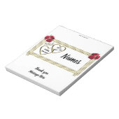 Golden Jubileum Snoep Bar Wrapper Party Favor Notitieblok (Linkerzijde)