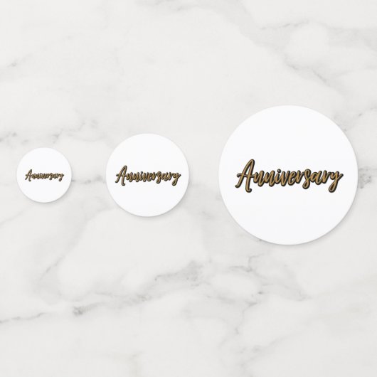 Golden Jubileum Table Confetti (Voorkanten)