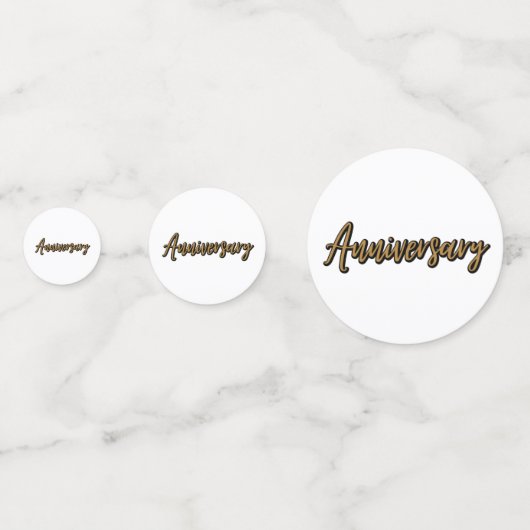 Golden Jubileum Table Confetti (Achterkanten)