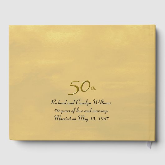 Golden Jubileum Tortelduifjes Gastenboek (Achterkant)