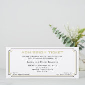 Golden Jubileum-uitnodigingen Kaart (Staand voorkant)