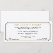 Golden Jubileum-uitnodigingen Kaart (Voorkant / Achterkant)