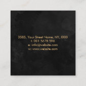 Golden Kali Yantra Vierkante Visitekaartje (Achterkant)