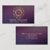 Golden Kali Yantra Visitekaartje (Voorkant / Achterkant)