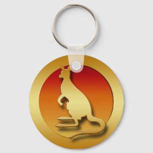 GOLDEN KANGAROO SLEUTELHANGER