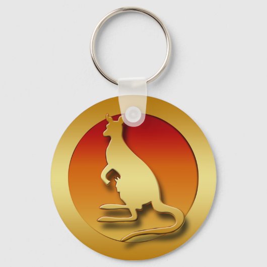 GOLDEN KANGAROO SLEUTELHANGER (Voorkant)