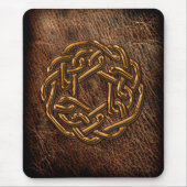 Golden kelk op leer muismat (Voorkant)