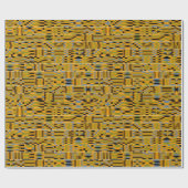 Golden Kente African Cadeaupapier (Vlak)