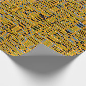 Golden Kente African Cadeaupapier (Hoek)