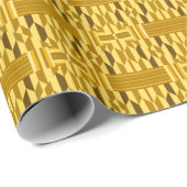Golden Kente Design Cadeaupapier (Rol Hoek)
