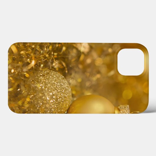 Golden kerst Baubles Case-Mate iPhone Case (Achterkant (horizontaal))