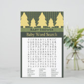 Golden kerstboom Baby shower Word Search Game (Staand voorkant)