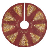 Golden kerstboom - Sparkle Tree Skirt Kerstboom Rok (Voorkant)