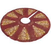 Golden kerstboom - Sparkle Tree Skirt Rok (Gekanteld)