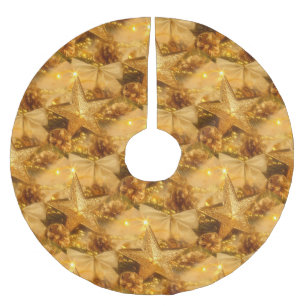 Golden kerstboomrok kerstboom rok