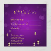 Golden kerstcadeau (Achterkant)