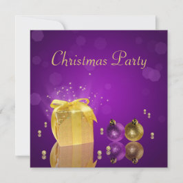 Golden kerstcadeau kaart