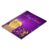 Golden kerstcadeau notitieboek (Linkerzijde)