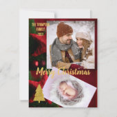 Golden kerstfoto elegant script tekstfamilie (Voorkant)