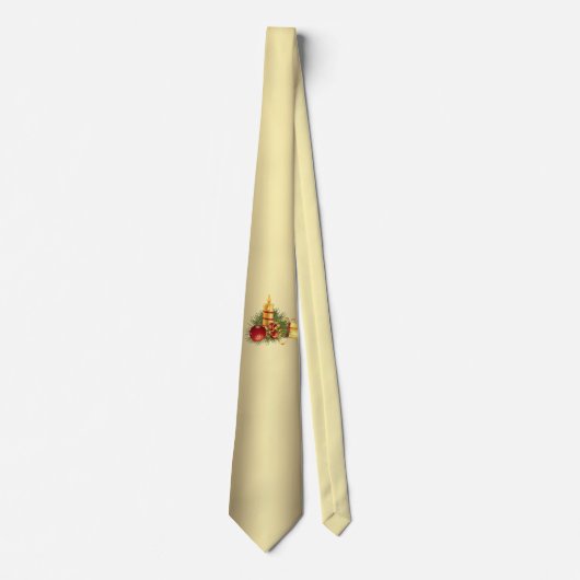 Golden Kerstkaarle Stropdas (Voorkant)