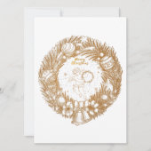 Golden Kerstmis Angel-Wreath-Merry kerst (Voorkant)