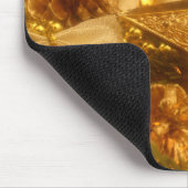 Golden Kerstmis Mousepad Muismat (Hoek)