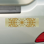 Golden Kerstmis Wreath Bumpersticker (Op auto)