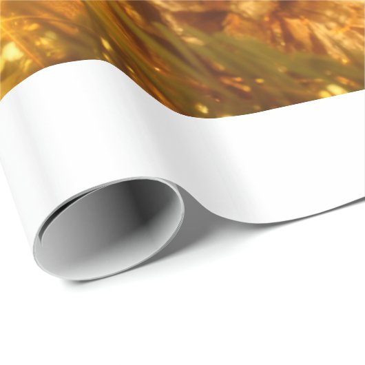 Golden kerstpapier cadeaupapier (Rol Hoek)