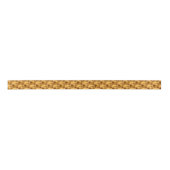 Golden Kerstsatin Ribbon Satijnen Lint (Voorkant)