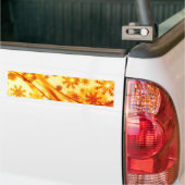 Golden kerstsnowflakes bumpersticker (Op Truck)