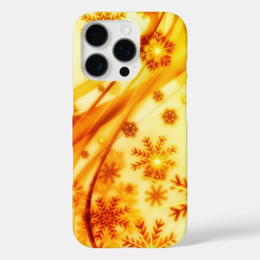 Golden kerstsnowflakes Case-Mate iPhone case (Achterkant)